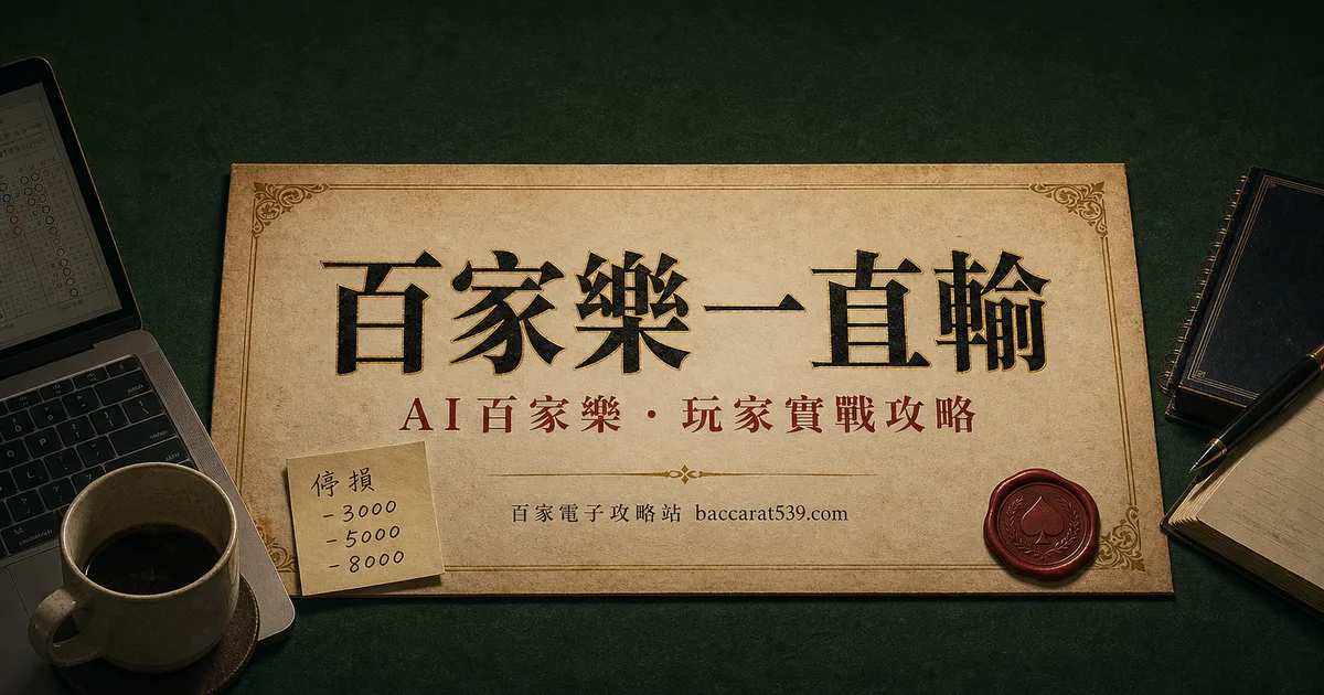 百家樂一直輸，先別急著檢討手氣