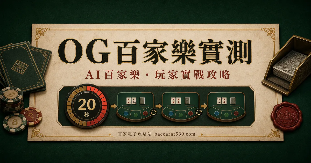 OG百家樂實測：快是招牌，也是陷阱