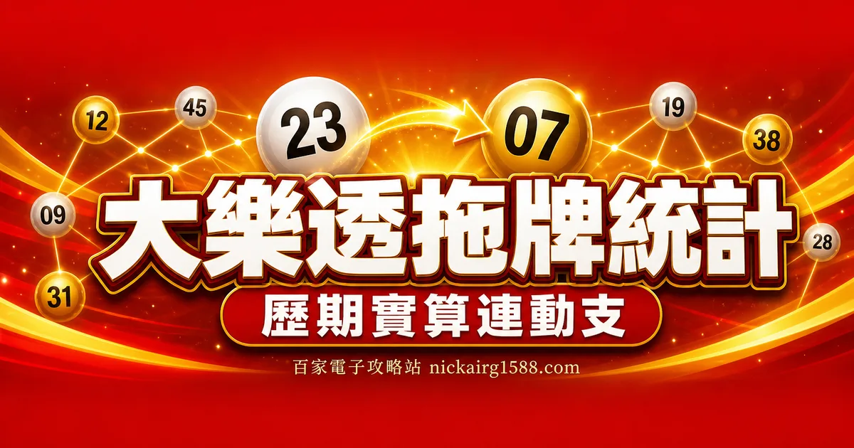大樂透拖牌統計（下期跟開排行）