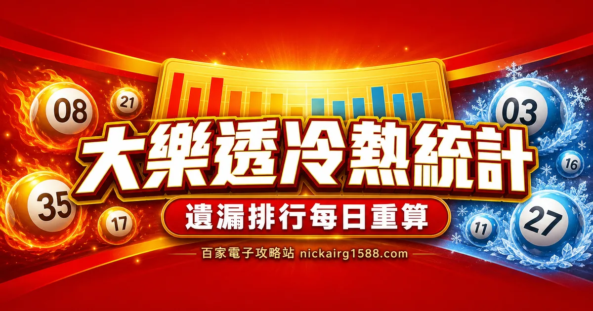 大樂透冷熱號與未開排行