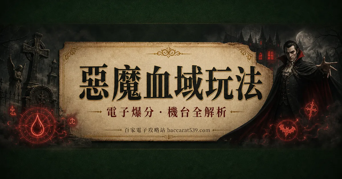 惡魔血域玩法：25線暗黑盤、5/10/15轉免遊、幸運時刻解析