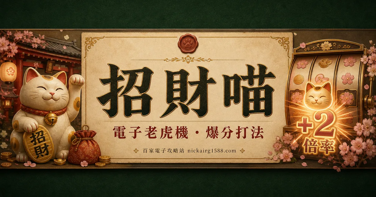 招財喵玩法攻略:一隻貓×2的免遊翻倍機器