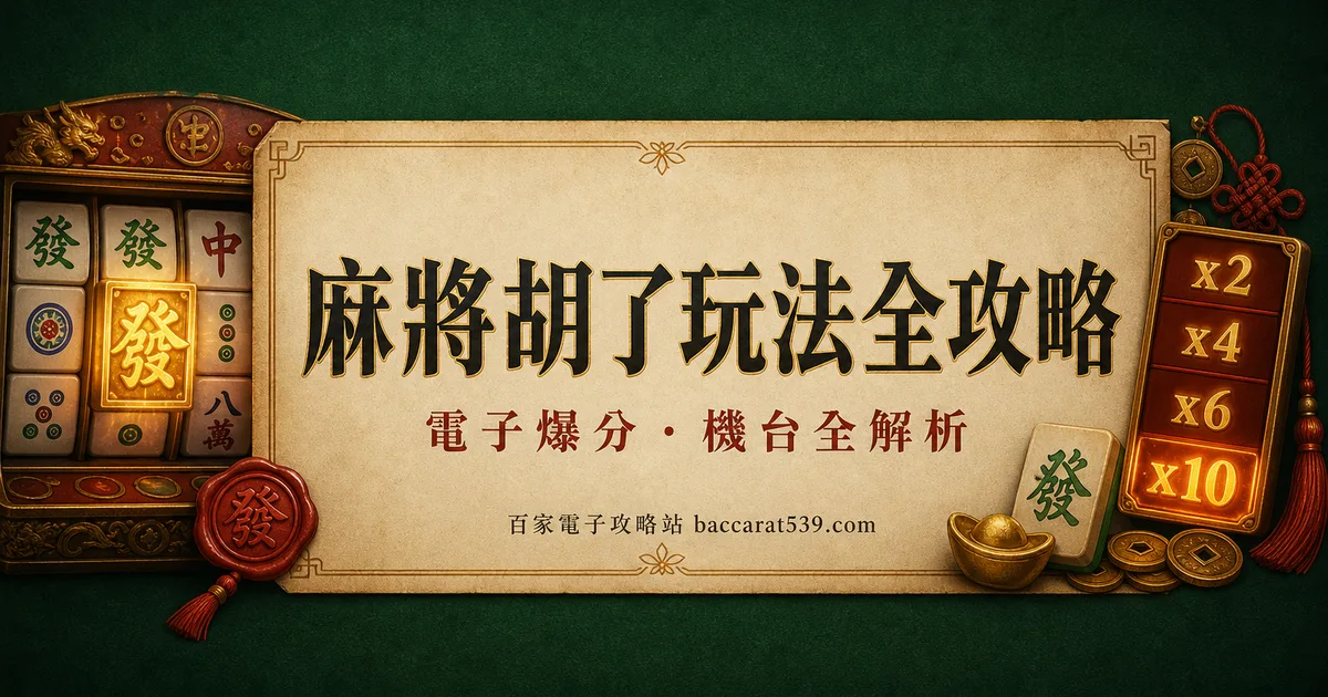 麻將胡了玩法全攻略：倍率翻倍機制＋免遊爆分節奏